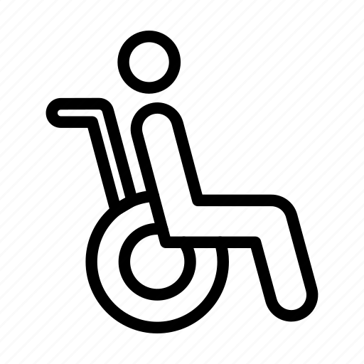 Disabled person, wheelchair, handicap, men, people icon - Download on Iconfinder