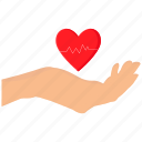 hand, heart, love, medical, valentine