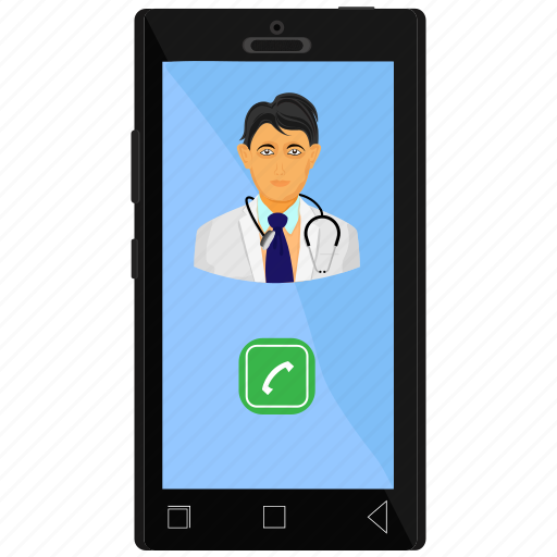 Doctor, male, medical, medical assistant, phone, physician icon - Download on Iconfinder