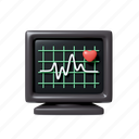cardiogram, cardiology, diagnosis, medicine, monitor, health 