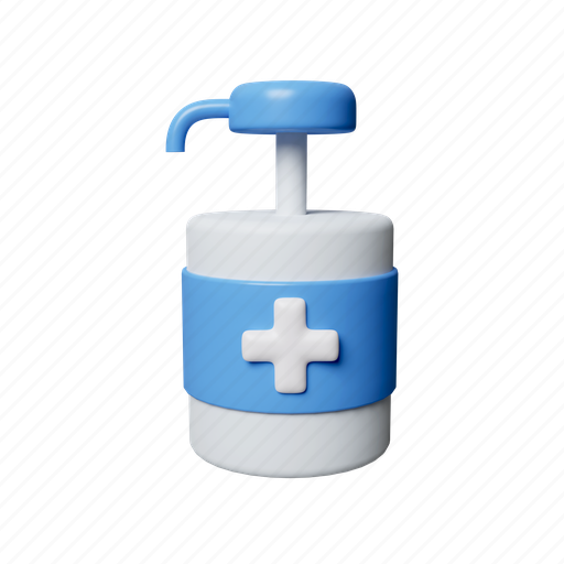 Hygiene, protection, medical, prevention, spray, liquid, soap 3D illustration - Download on Iconfinder