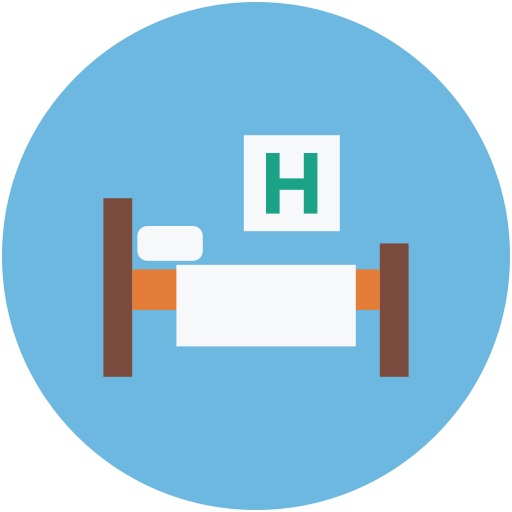 Healthcare, hospital, patient bed, patients room icon - Download on Iconfinder