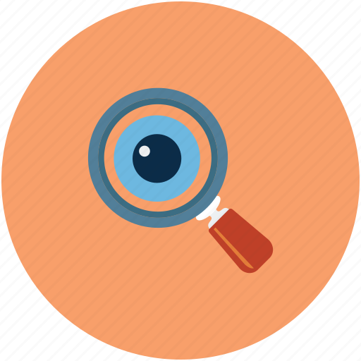 Eye with loupe, analyzing eye, eye, magnifier icon - Download on Iconfinder