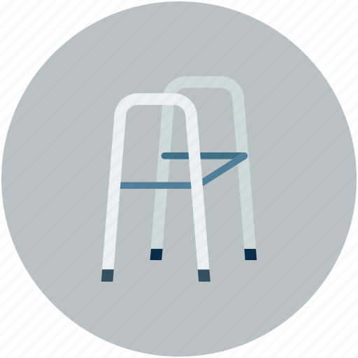 Crutches, disability, disabled walker, walking frames icon - Download on Iconfinder