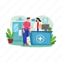 illustration, clinic, doctor, healthy, hospital, medical, treatment, service, drugstore 