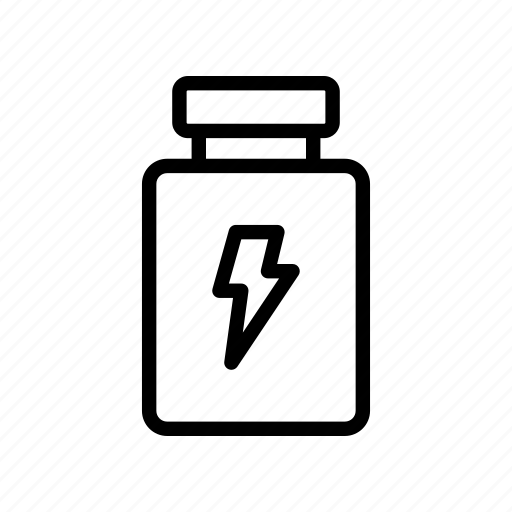 Bottle, energy, jar, power, proteins icon - Download on Iconfinder
