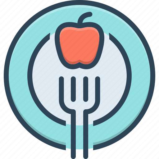 Apple, diet, dietician, fork, healthcare, healthy, nutritionist icon - Download on Iconfinder
