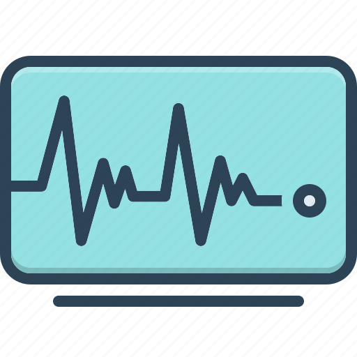 Cardiology, heart, line, pulse, rate, rhythm, surveillance icon - Download on Iconfinder
