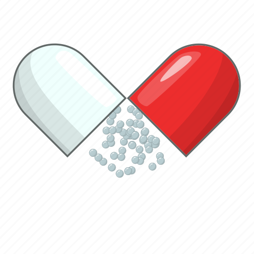 Capsule, medicine, open, pill icon - Download on Iconfinder