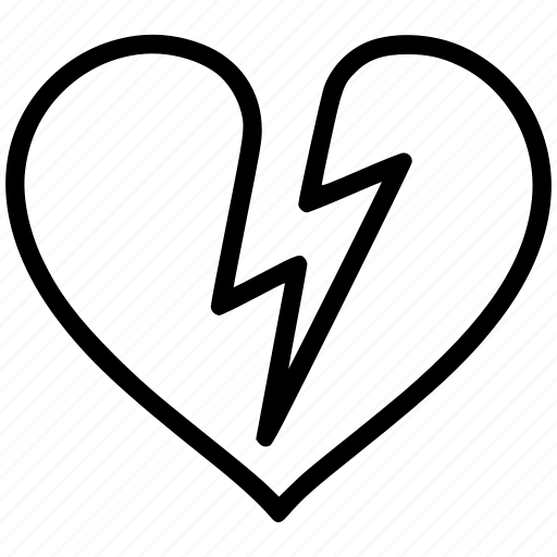 Shock, broken, heart, love, valentine icon - Download on Iconfinder