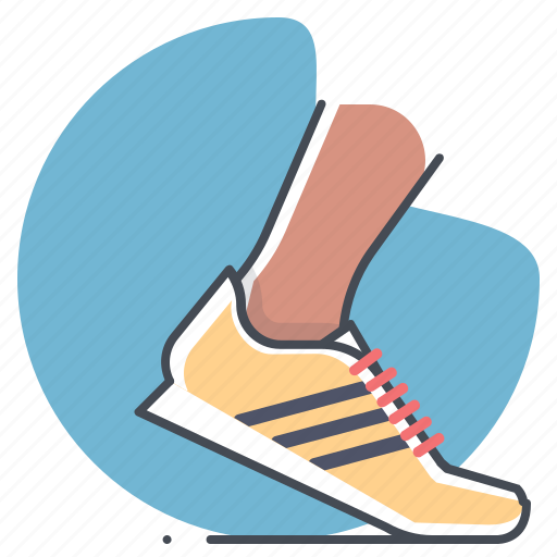 Marathon, runner, sports, sprint, workout, footwear, shoes icon - Download on Iconfinder