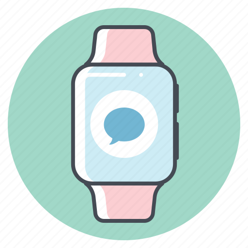 Iwatch, marathon, runner, running, chat, chatting, support icon - Download on Iconfinder