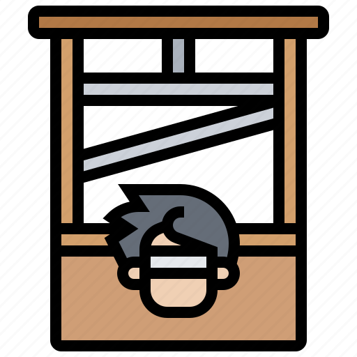 Blade, death, execution, guillotine, penalty icon - Download on Iconfinder