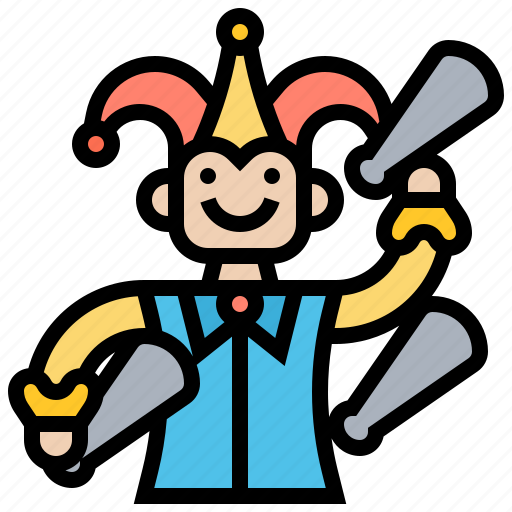 Carnival, circus, clown, jester, joker icon - Download on Iconfinder