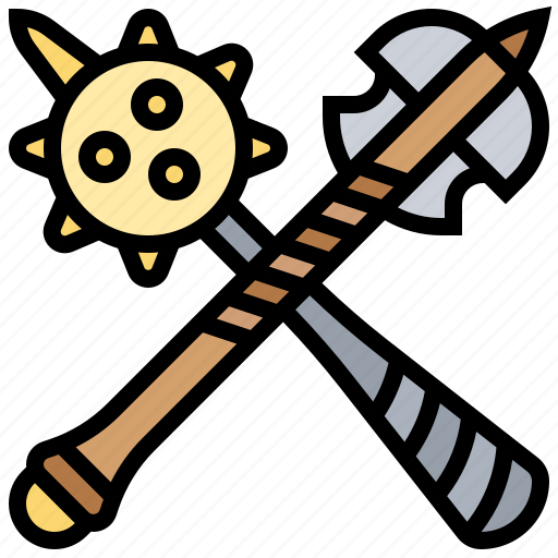 Battle, fight, mace, spike, weapon icon - Download on Iconfinder