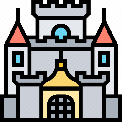 Castle, palace, kingdom, medieval, building icon - Download on Iconfinder