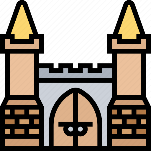 Fortress, castle, palace, building, medieval icon - Download on Iconfinder