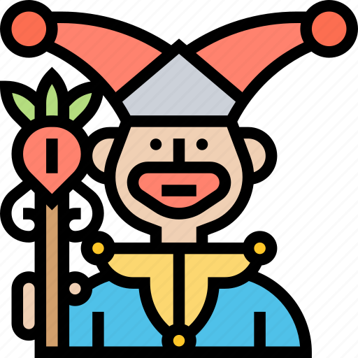 Jester, clown, fair, actor, show icon - Download on Iconfinder