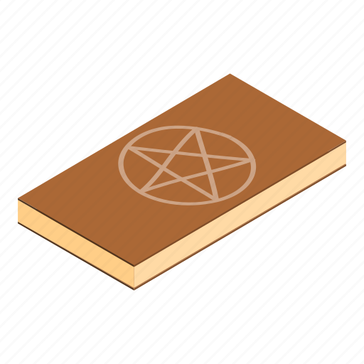 Book, isometric, magic, mystery, occult, pentagram, wizard icon - Download on Iconfinder