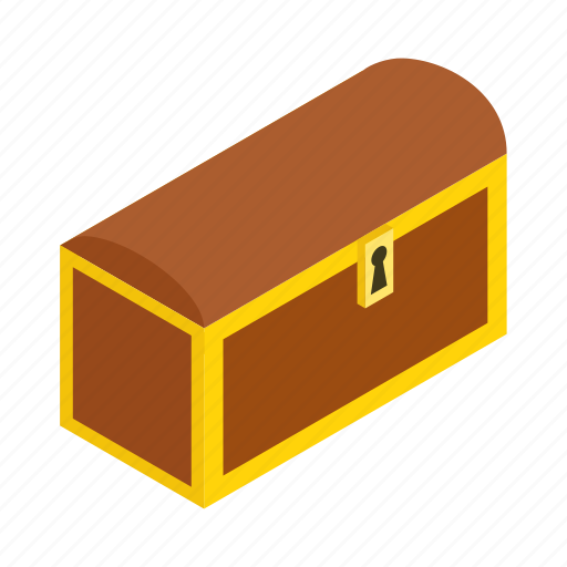Chest, closed, isometric, old, rivet, wealth, wooden icon - Download on Iconfinder