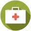emergency, equipment, first aid, healthcare, medical, suitcase 