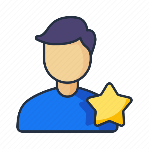 Male avatar star, avatar, male, profile, star, favorite, user icon - Download on Iconfinder