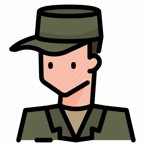 Soldier, military, avatar, man, armed, forces, personnel icon - Download on Iconfinder