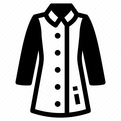Coat, ladies coat, womens coat, attire, apparel icon - Download on Iconfinder