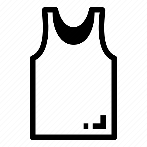 Gym vest, undershirt, sports shirt, sleeveless shirt, apparel icon - Download on Iconfinder