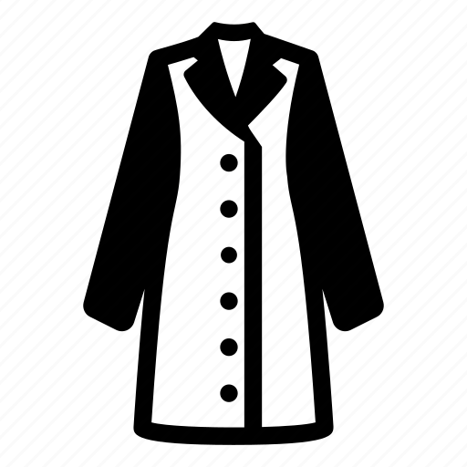 Coat, long coat, ladies coat, apparel, attire icon - Download on Iconfinder