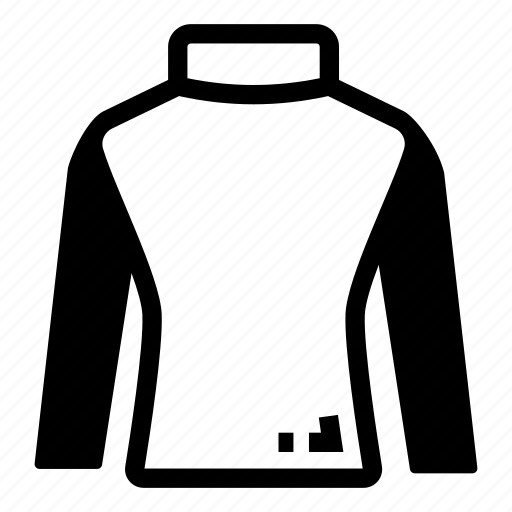High neck shirt, high neck sweater, apparel, attire, garment icon - Download on Iconfinder