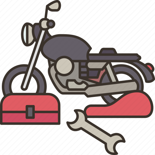 Motorcycle, repair, garage, vehicle, workshop icon - Download on Iconfinder