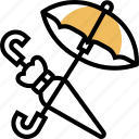 umbrella, rain, summer, weather, protection