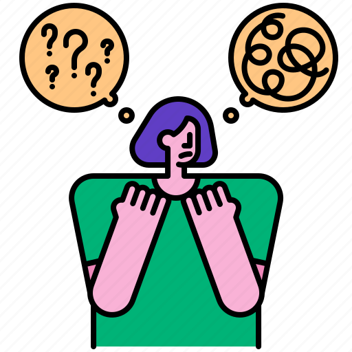 Anxiety, disorder, worry, psychology, nervous, concern, worried icon - Download on Iconfinder