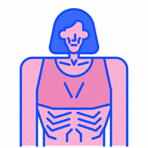 Anorexia, eating, disorder, eat, healthcare, cutlery, women icon - Download on Iconfinder