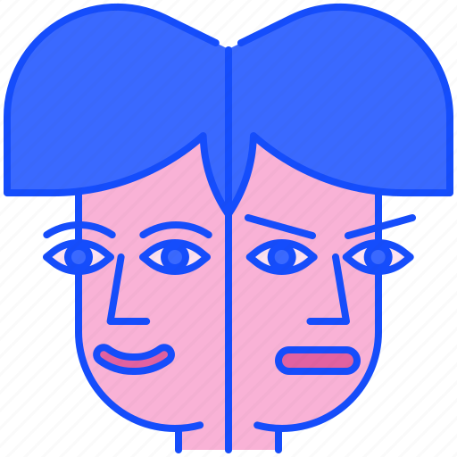 Borderline, personality, bpd, disorder, mental, health, psychology icon - Download on Iconfinder