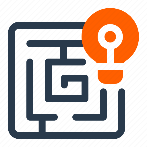 Maze, mind, solution, way, puzzle, labyrinth, enigma icon - Download on Iconfinder