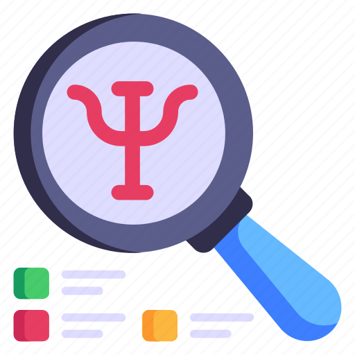 Psychology, analyse psyche, search, find, psychological assessment icon - Download on Iconfinder
