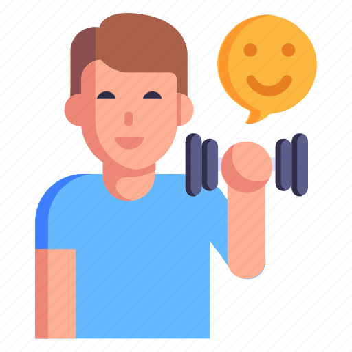 Wellness, well-being, fitness, health, happy man icon - Download on Iconfinder