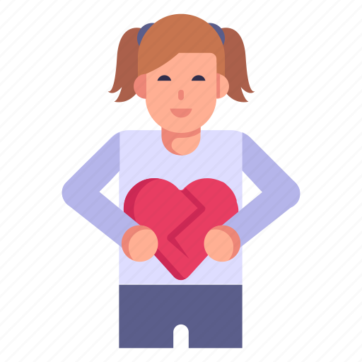 Sad person, disheart, breakup, heart, broken heart icon - Download on Iconfinder