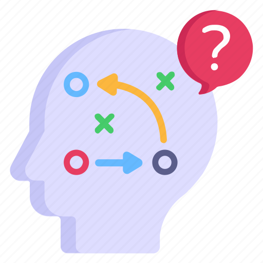 Logical thinking, strategic mind, tactical mind, confused mind, queries icon - Download on Iconfinder