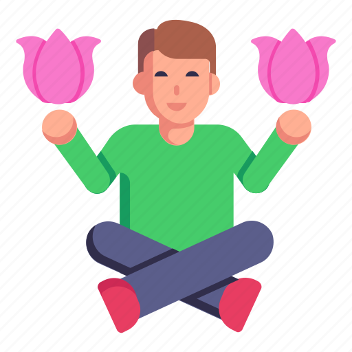Peaceful, calm, wellness, yoga, meditation icon - Download on Iconfinder