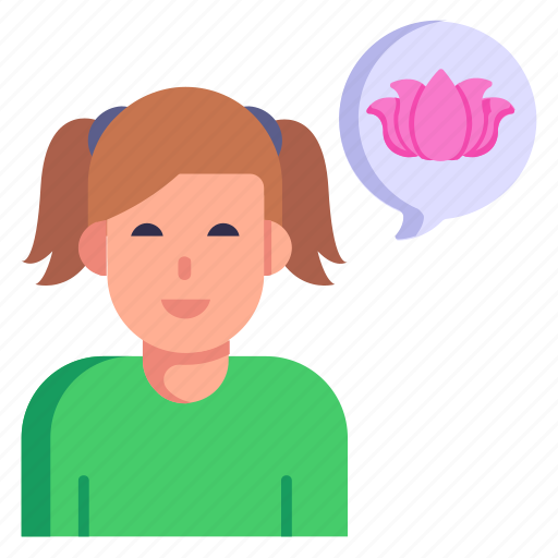 Peaceful, calm, wellness, calm girl, peaceful mind icon - Download on Iconfinder