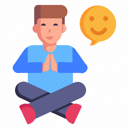 Peaceful, calm, yoga, meditation, relax icon - Download on Iconfinder