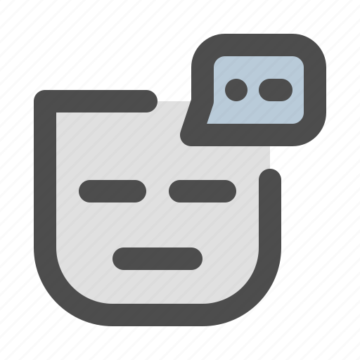 Emotional numbness, emotionless, meh, idle icon - Download on Iconfinder