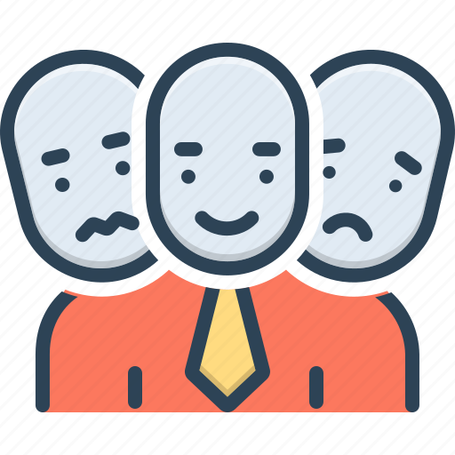 Multiple personality, multiple, personality, bipolar, dissociative, sychological, traumatize icon - Download on Iconfinder