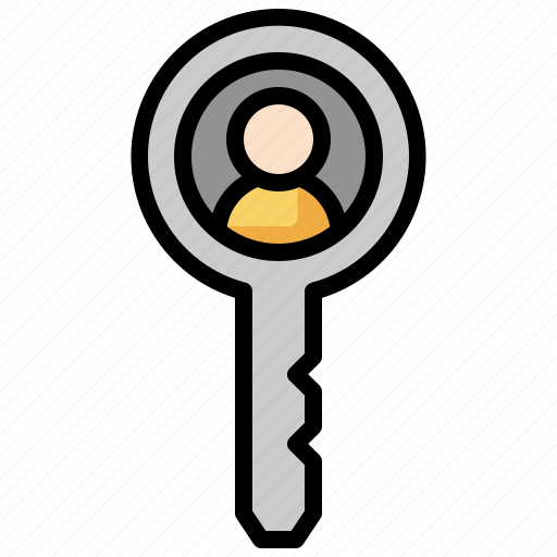 Key, person, caucasian, businesswoman, employee, user icon - Download on Iconfinder