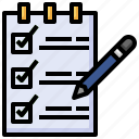 list, checklist, education, pencil, document 