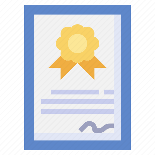 Certificate, document, education, medal, sheet icon - Download on Iconfinder