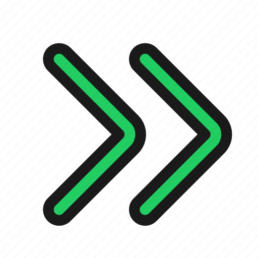 Arrow, chevron, right, next, continue, fast, forward icon - Download on Iconfinder